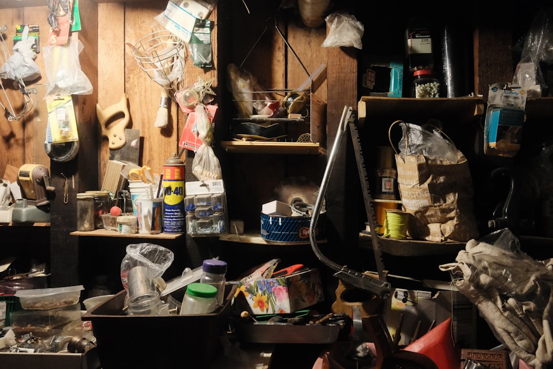 Basic DIY tools laid out on a workbench for home repairs